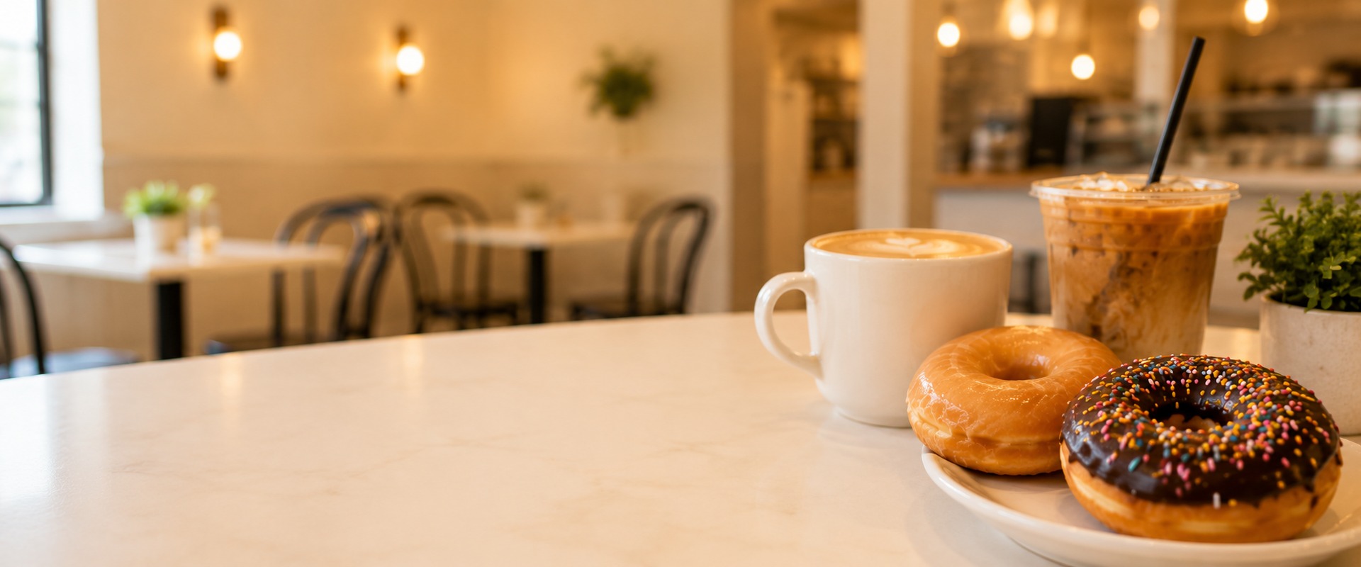 Order fresh donuts and craft coffee for pickup at Sugar Grounds Cafe